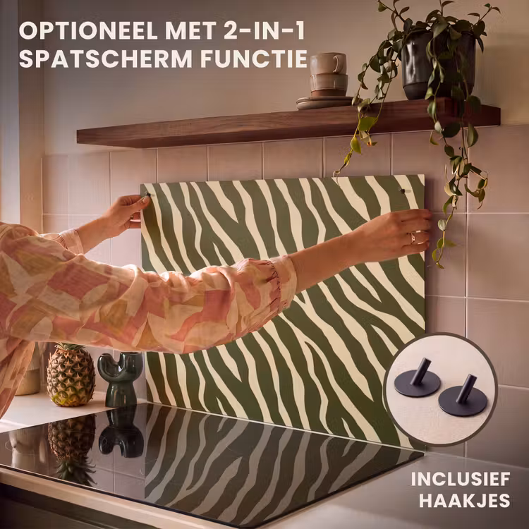 Inductie beschermer - Zebra - Patroon - Groen — 10