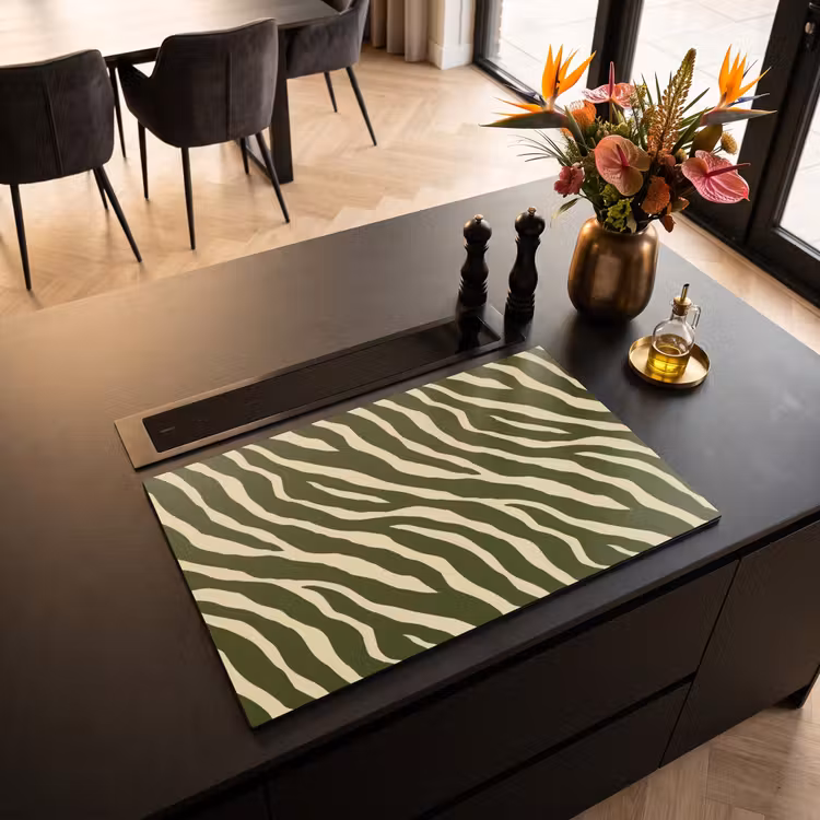 Inductie beschermer - Zebra - Patroon - Groen — 5