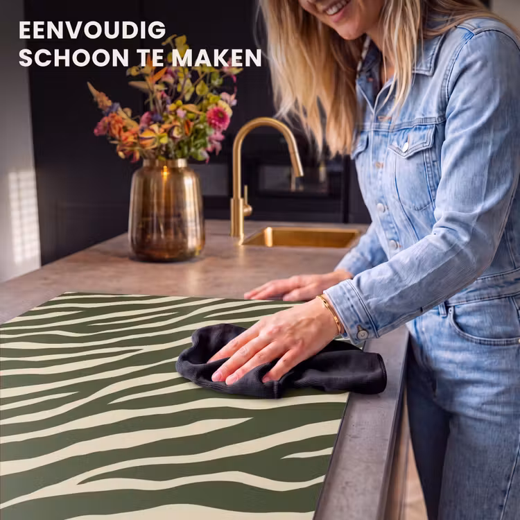 Inductie beschermer - Zebra - Patroon - Groen — 6