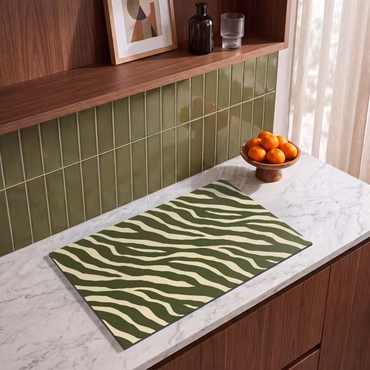 Inductie beschermer - Zebra - Patroon - Groen — 8