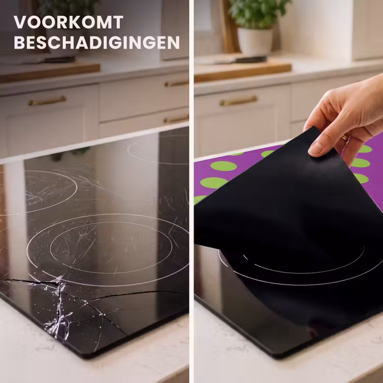 Inductie beschermer - Stippen - Klassiek - Groen — 3