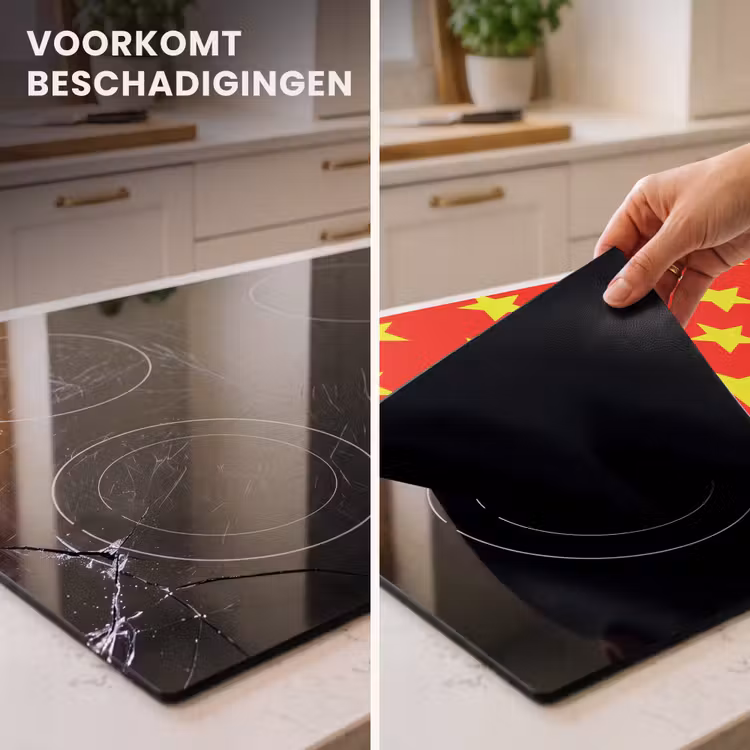 Inductie beschermer - Ster - Patroon - Geel — 3