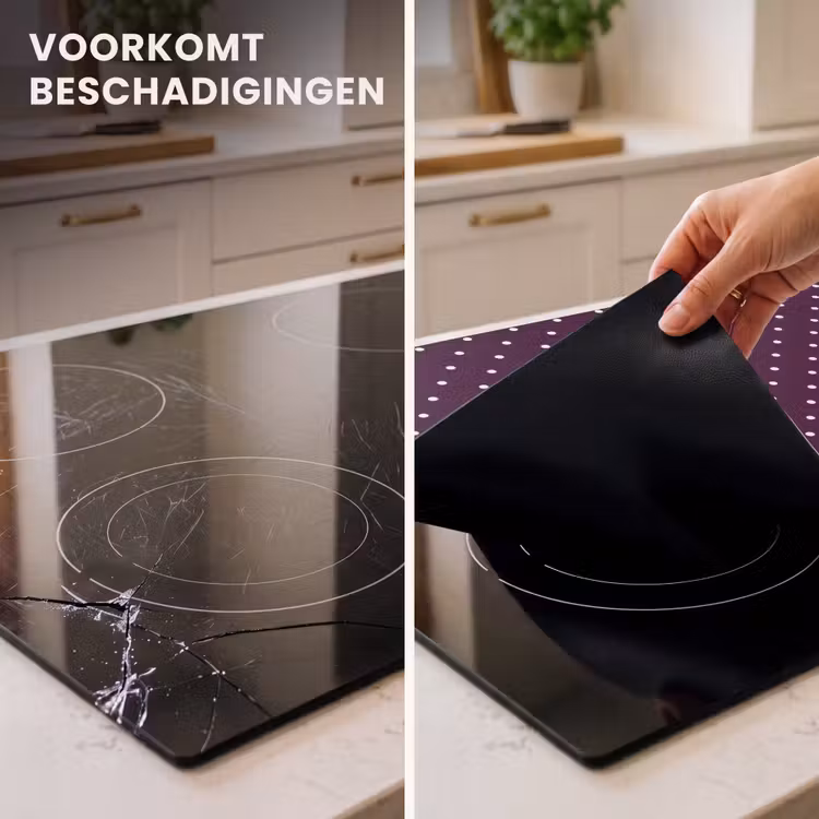 Inductie beschermer - Stippen - Modern - Paars — 3