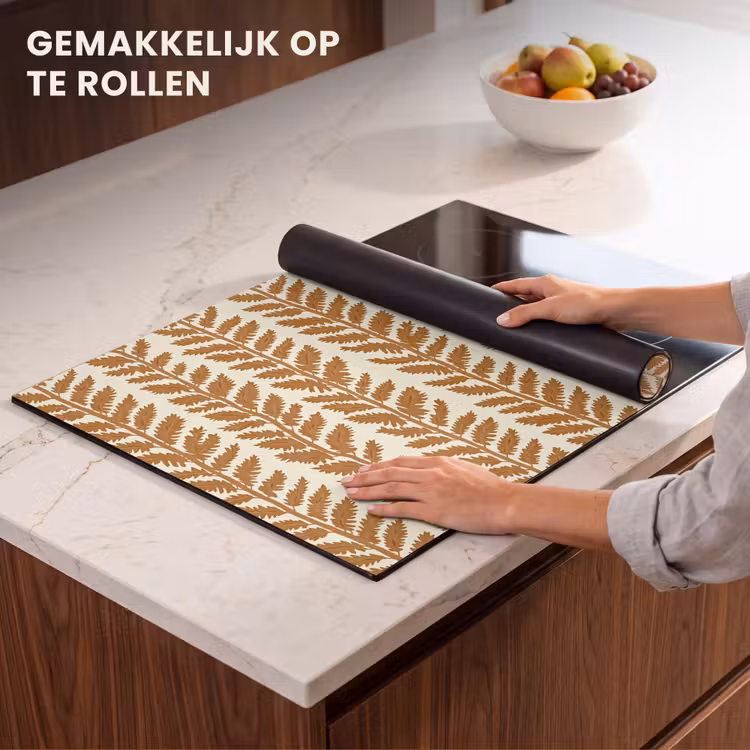 Inductie beschermer - Textuur - Bladeren - Oker — 7
