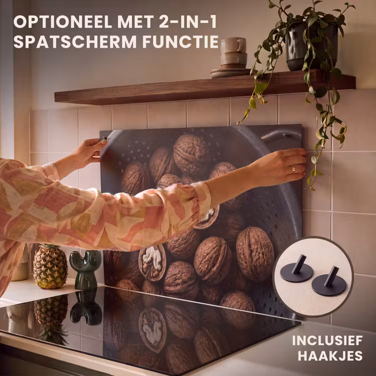 Inductie beschermer - Walnoot - Eten - Donker — 10