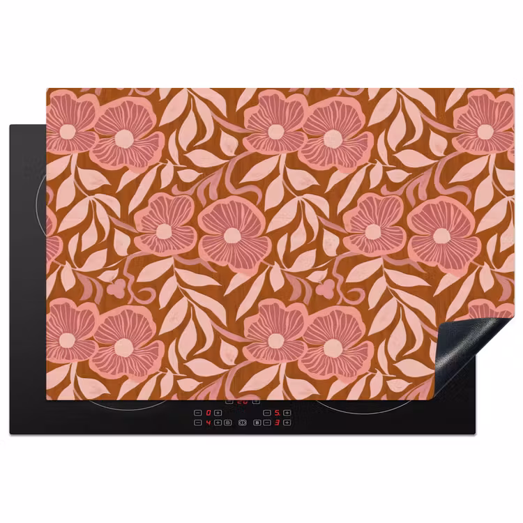 Inductie beschermer - Sfeer - Bloemen - Roze — 1