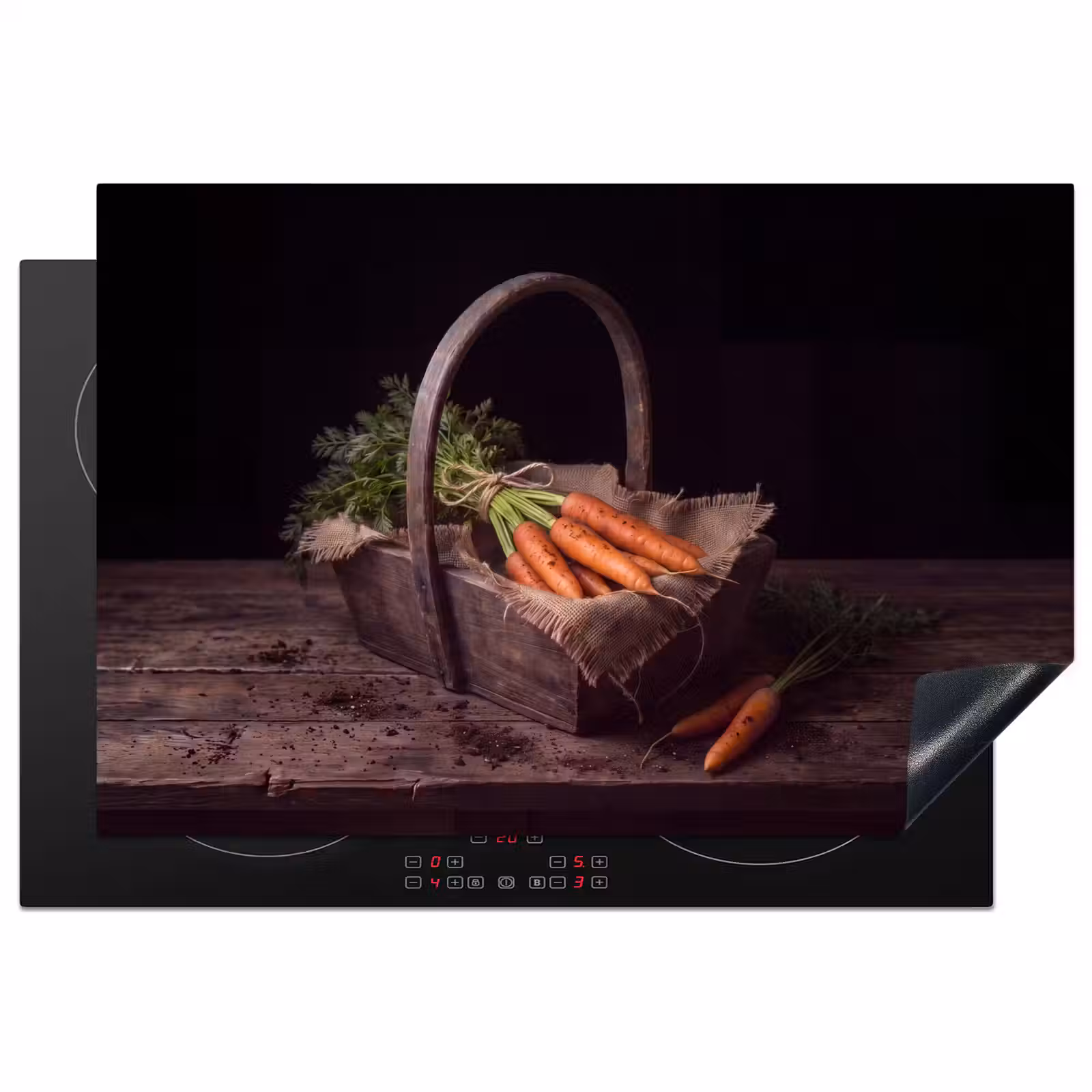 Inductie beschermer - Wortels - Mand - Eten — 1