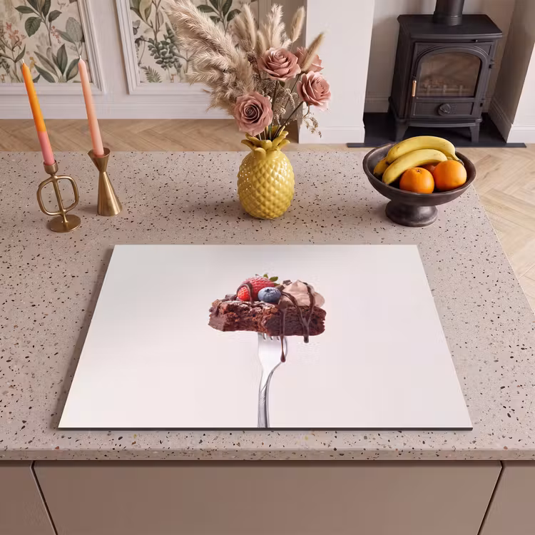 Inductie beschermer - Vork - brownie - aardbei — 2