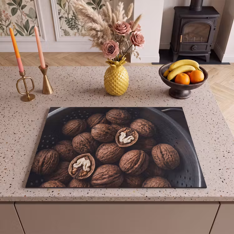 Inductie beschermer - Walnoot - Eten - Donker — 2
