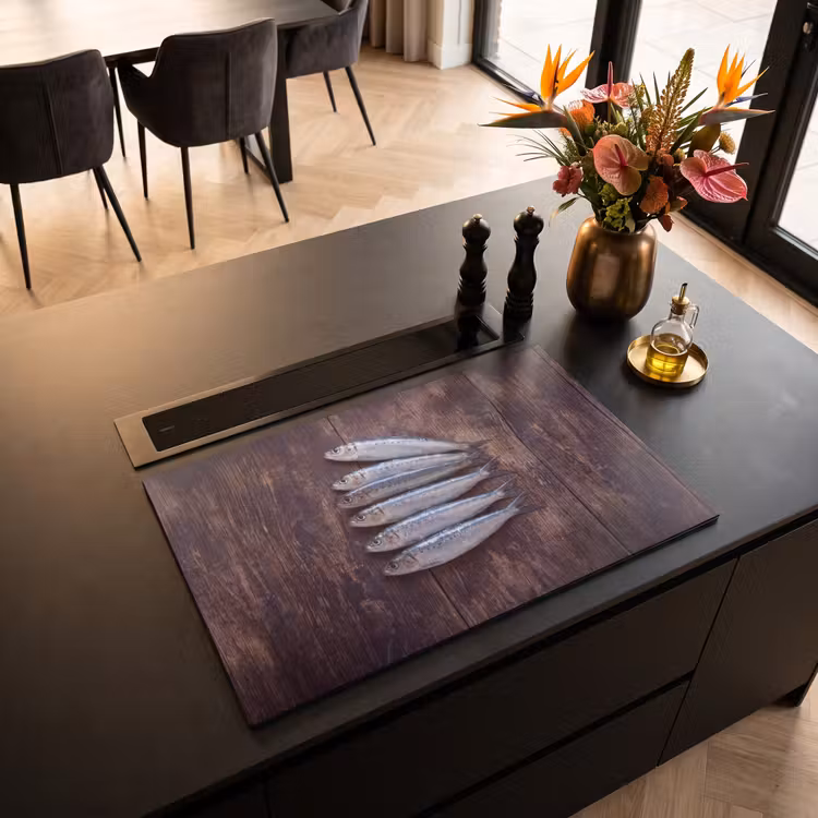 Inductie beschermer - Vis - Hout - Eten — 5