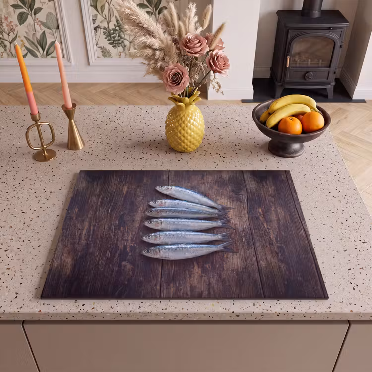 Inductie beschermer - Vis - Hout - Eten — 2