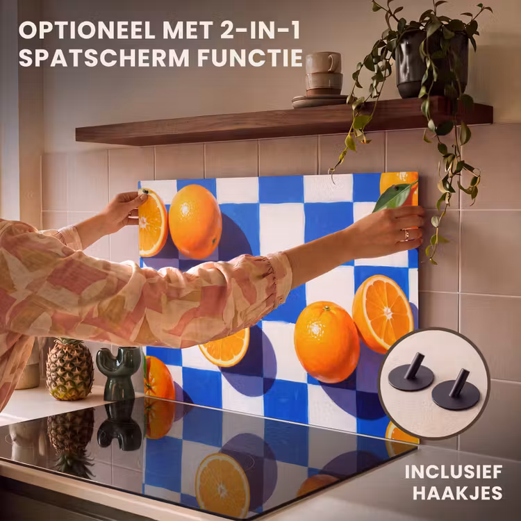 Inductie beschermer - Sinaasappel - Geruit - Eten — 10