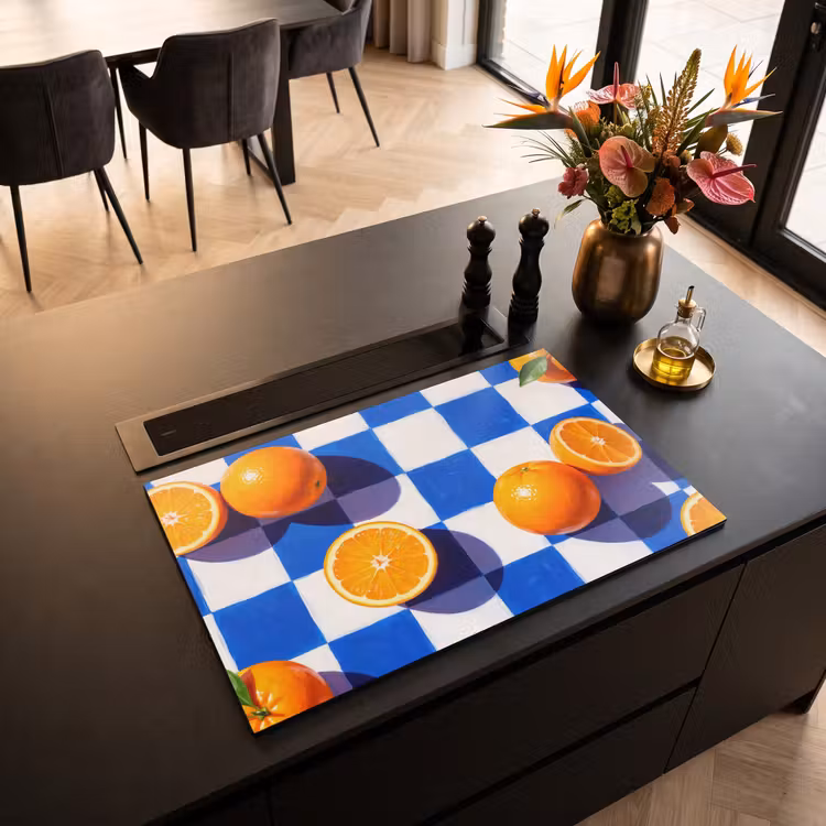 Inductie beschermer - Sinaasappel - Geruit - Eten — 5