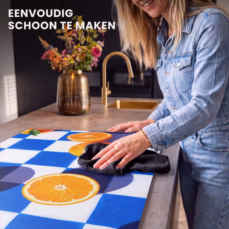 Inductie beschermer - Sinaasappel - Geruit - Eten — 6