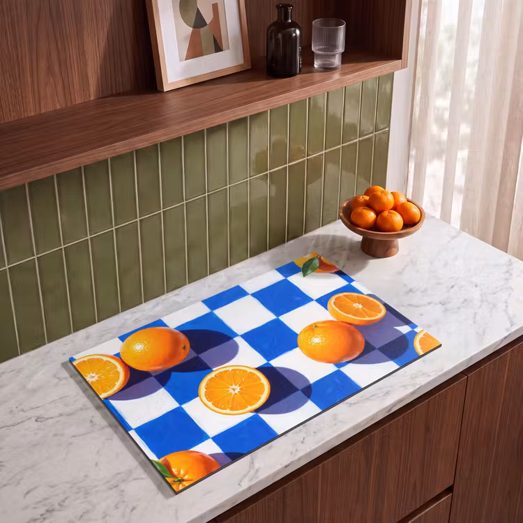 Inductie beschermer - Sinaasappel - Geruit - Eten — 8