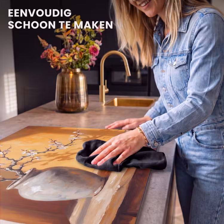 Inductie beschermer - Witte bloemen - Stilleven — 6