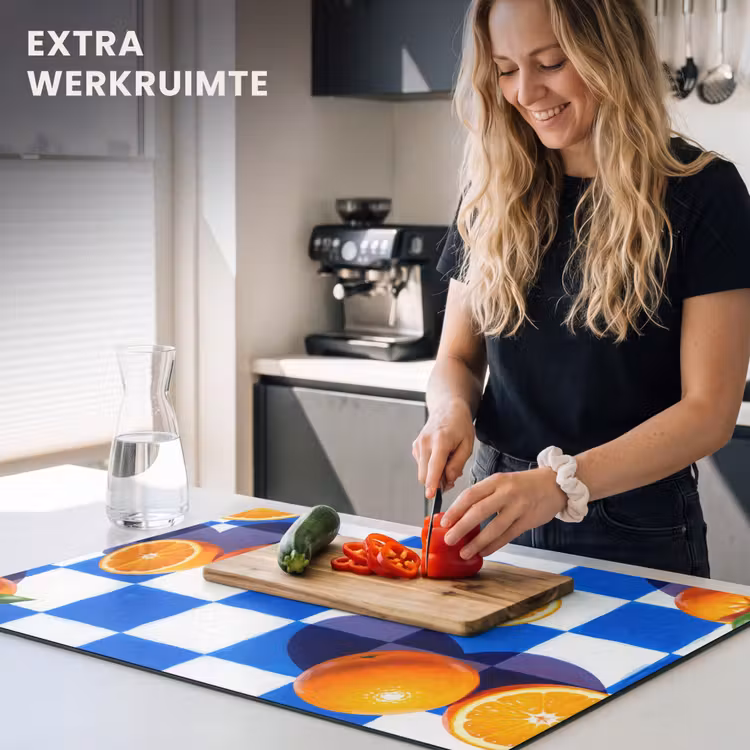 Inductie beschermer - Sinaasappel - Geruit - Eten — 4