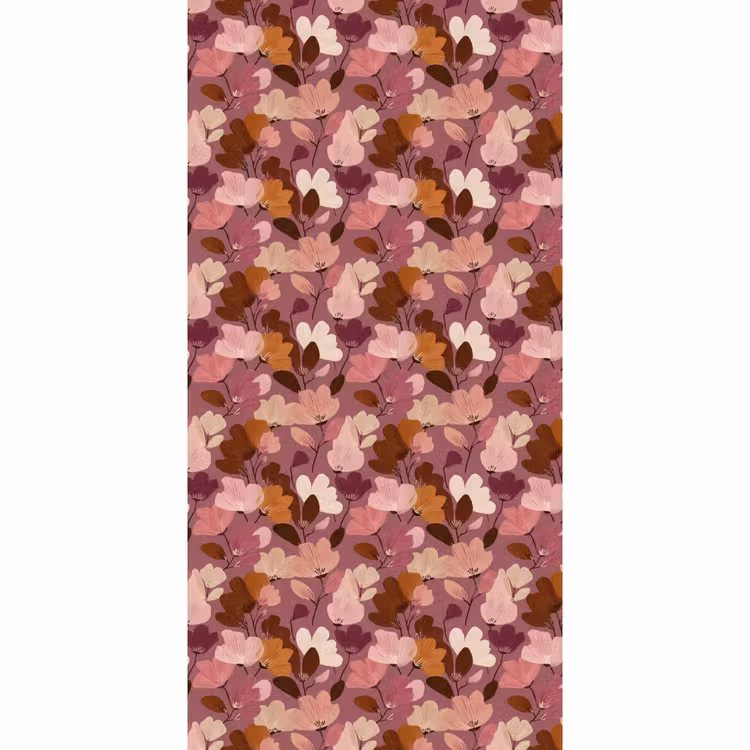 Behang - Bloem - Patroon - Roze β 2