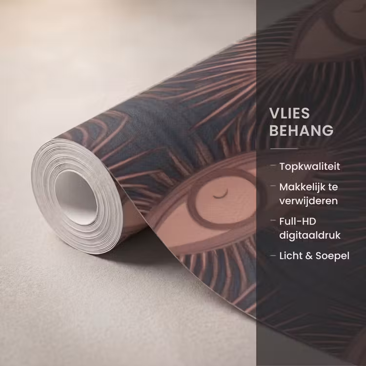 Behang - Boheems - Oog - Bruin — 3