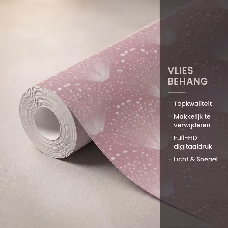 Behang - Trendy - Patroon - Roze — 3