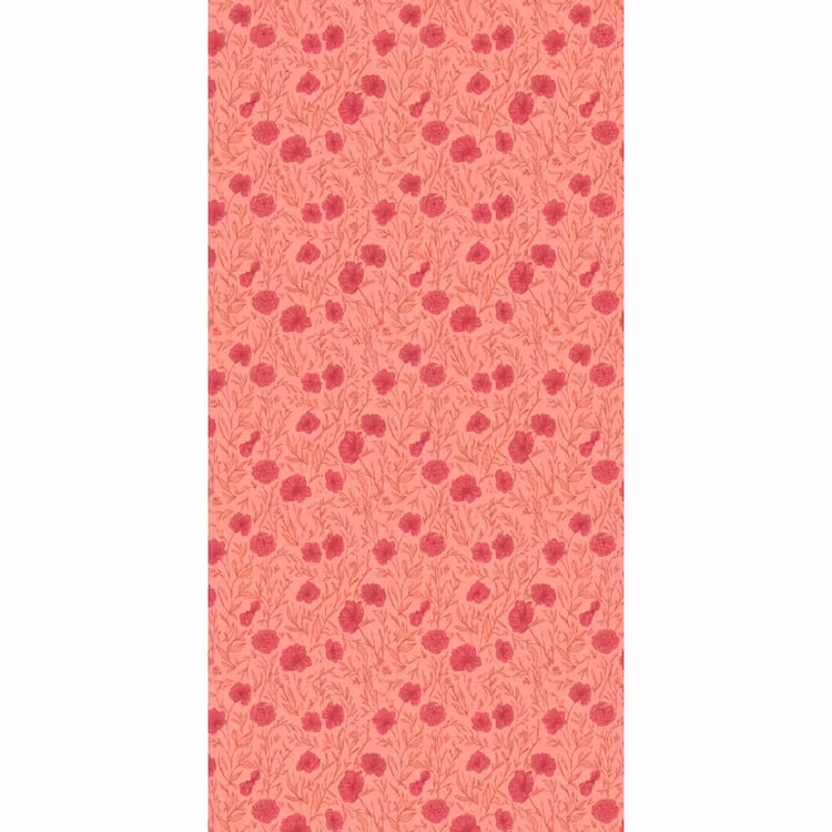 Behang - Weidebloemen - Romantisch - Roze — 2