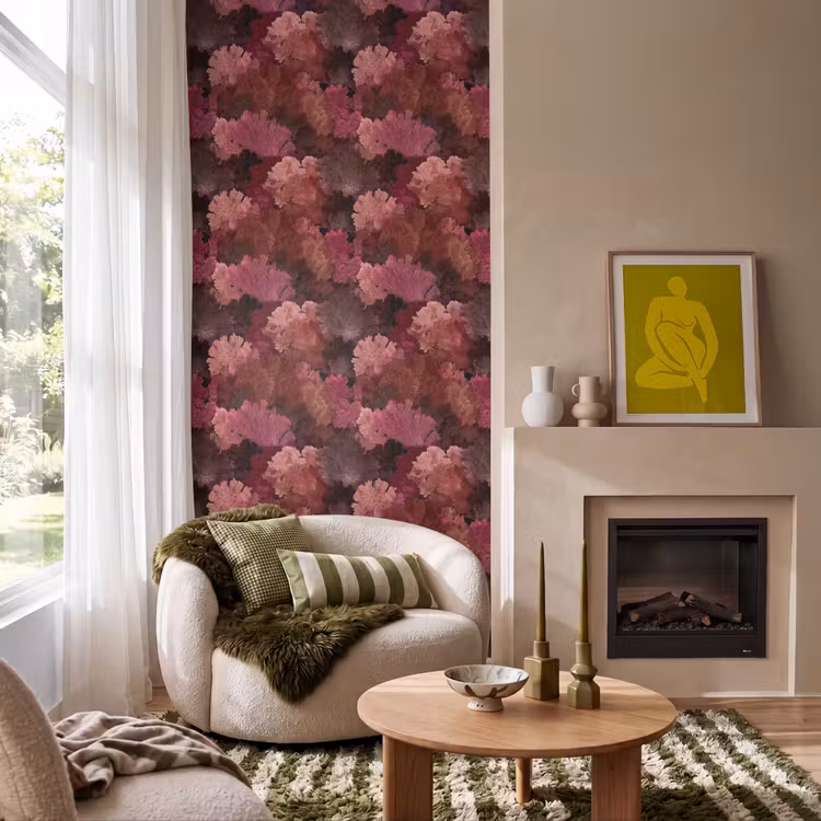 Behang - Koraal - Textuur - Kleurrijk — 1