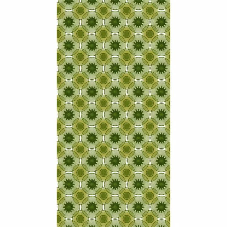 Behang - Cirkels - Patroon - Groen — 2