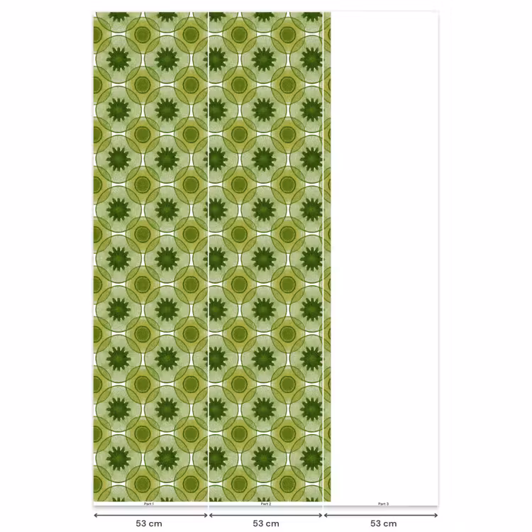 Behang - Cirkels - Patroon - Groen — 6