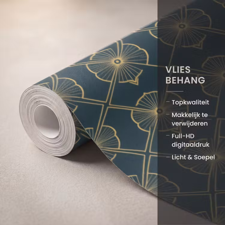 Behang - Geometrisch - Elegant - Groen — 3