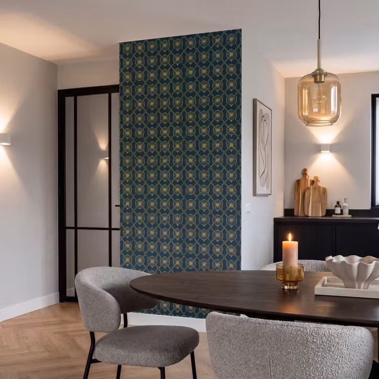 Behang - Geometrisch - Elegant - Groen — 5