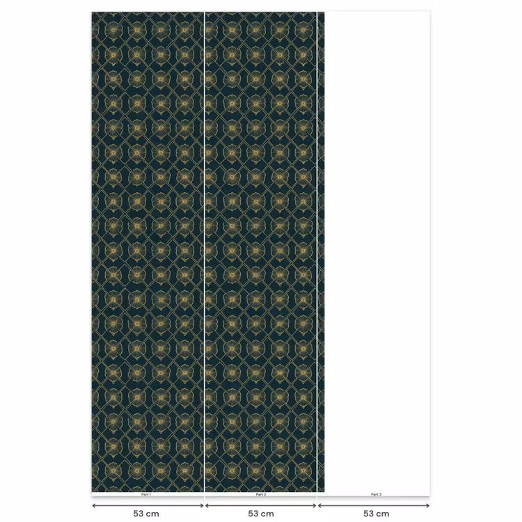 Behang - Geometrisch - Elegant - Groen — 6