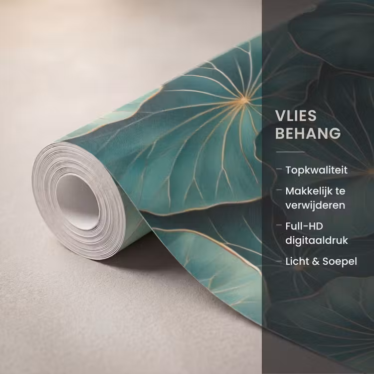 Behang - Patroon - Bladeren - Groen — 3