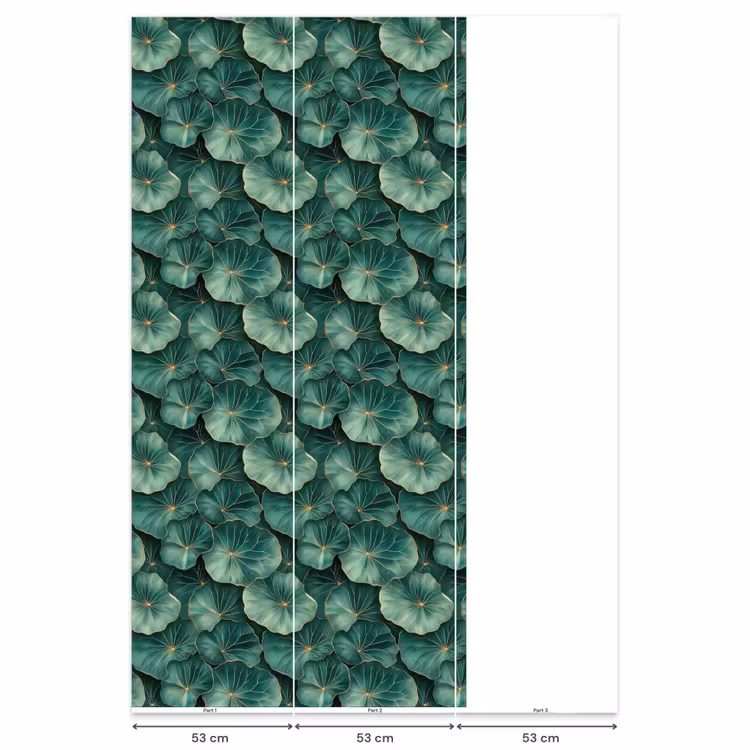 Behang - Patroon - Bladeren - Groen — 6