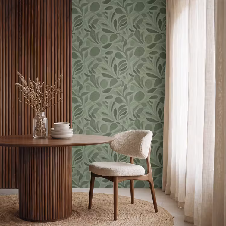 Behang - Sereen - Bladeren - Groen — 4