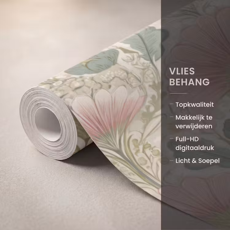 Behang - Klassiek - Patroon - Roze — 3
