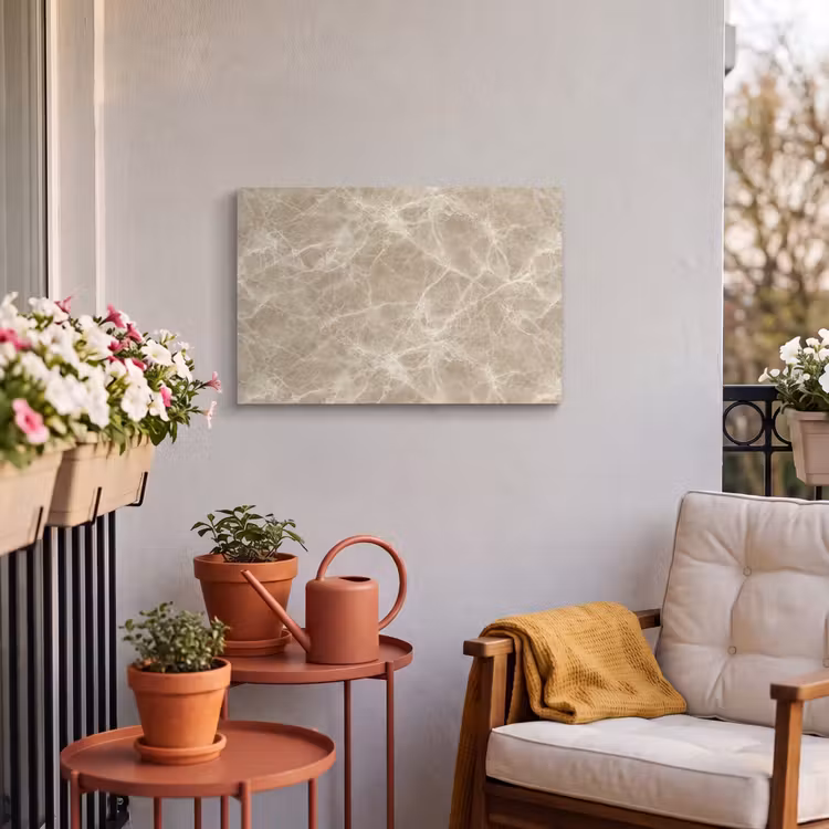 Buiten canvas - Bruin - Kristaladers - Marmer — 3