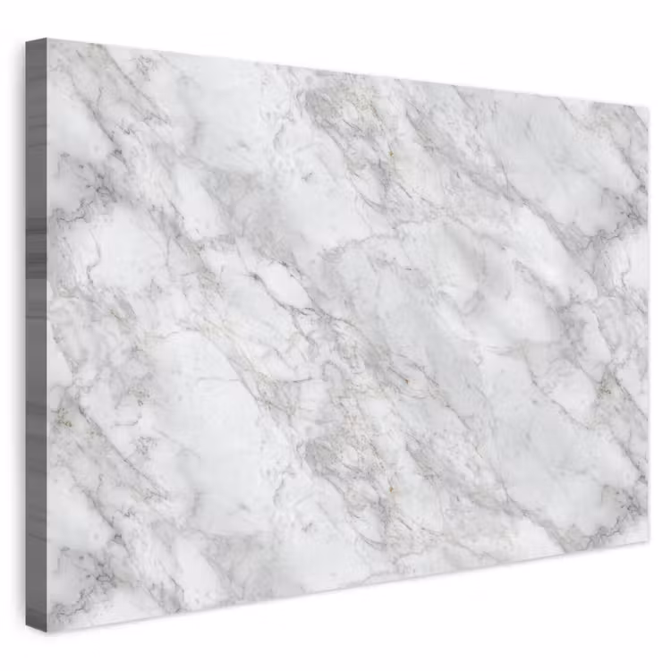 Buiten canvas - Grijs - Wit - Marmer — 1