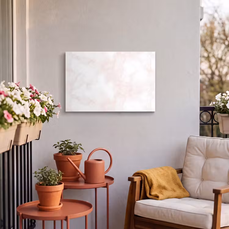 Buiten canvas - Wolkenstructuur - Roze - Marmer — 3