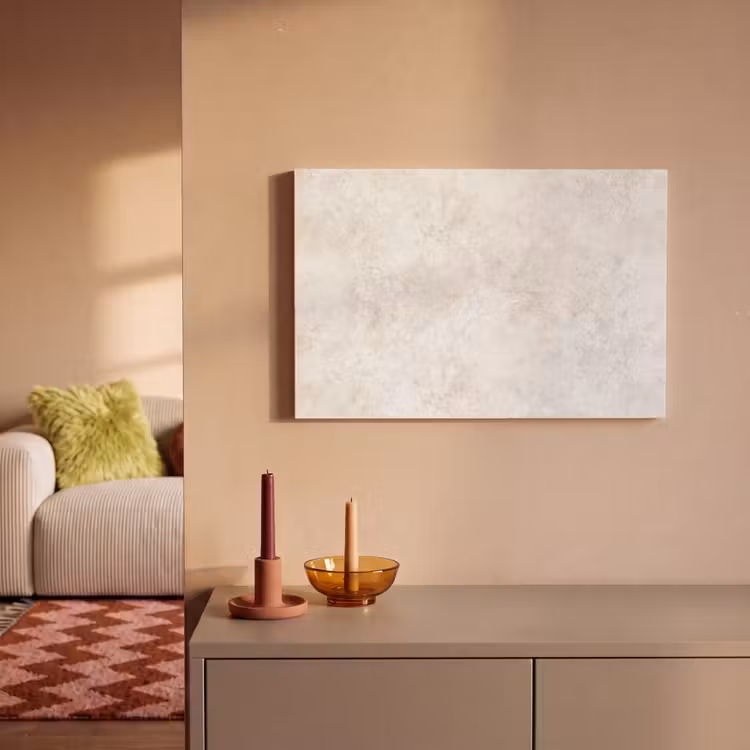 Canvas schilderij - Beige - Marmer - Aders — 1