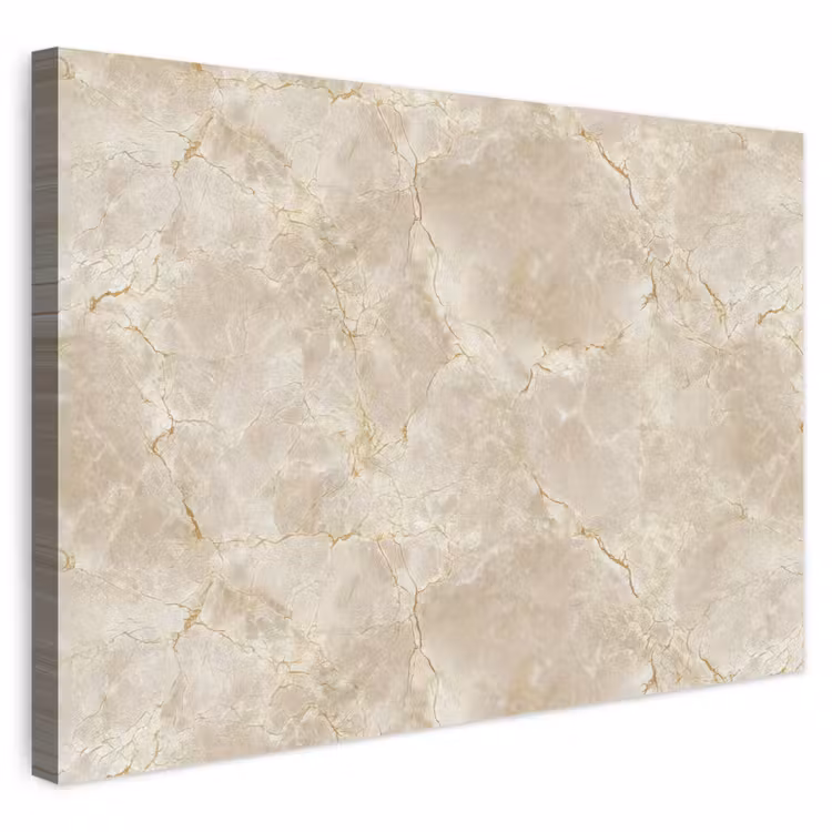 Buiten canvas - Lichtbeige - Marmer - Aders — 1