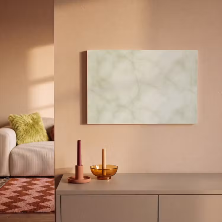 Canvas schilderij - Groen - Marmer - Aders — 1
