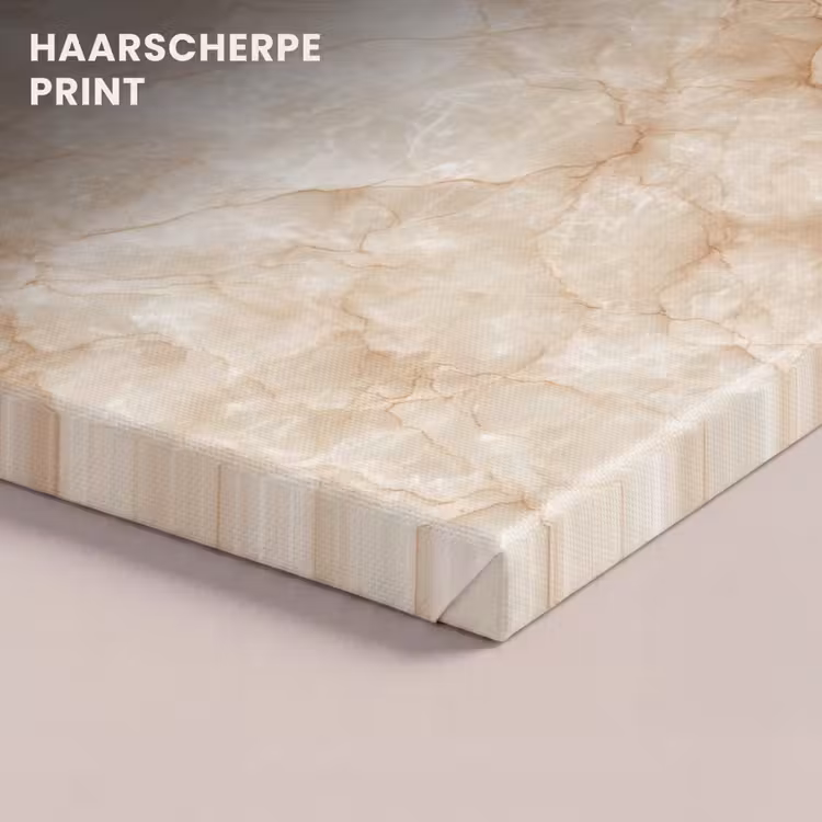 Canvas schilderij - Kristalstructuur - Bruin - Marmer — 4