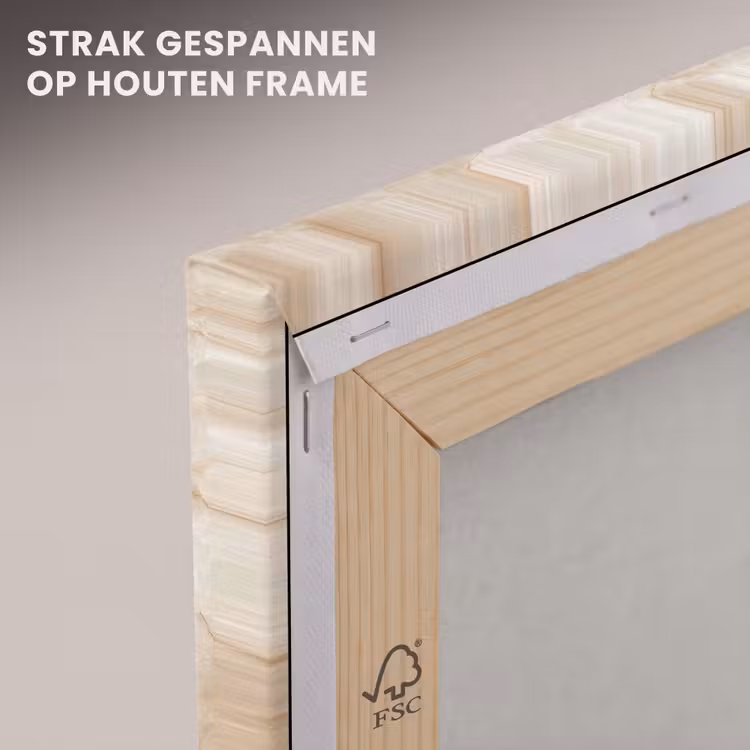 Canvas schilderij - Kristalstructuur - Bruin - Marmer — 6