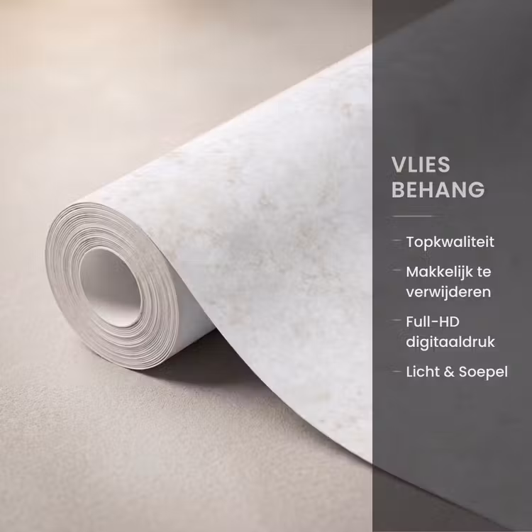 Behang - Beige - Marmer - Aders — 3