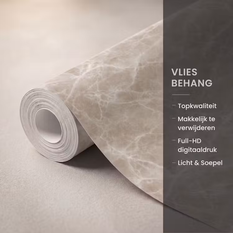Behang - Bruin - Kristaladers - Marmer — 3