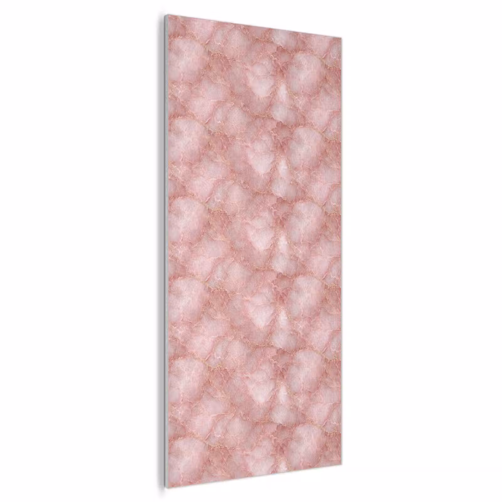 Akoestisch schilderij - Roze - Kwarts - Goud - Marmer — 1