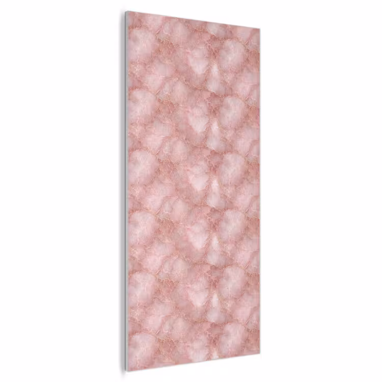 Akoestisch schilderij - Roze - Kwarts - Goud - Marmer — 1