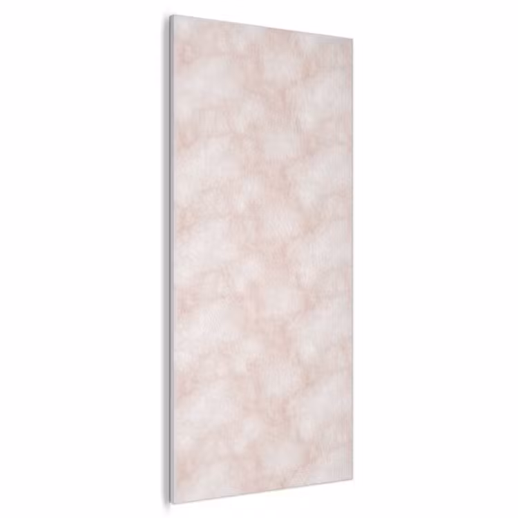 Akoestisch schilderij - Roze - Marmer - Crème — 1