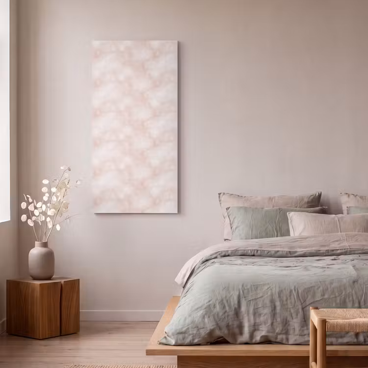 Akoestisch schilderij - Roze - Marmer - Crème — 4