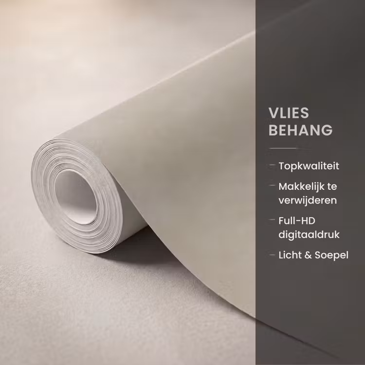 Behang - Taupekleur - Gewolkt textuur - Natuurlijk — 3